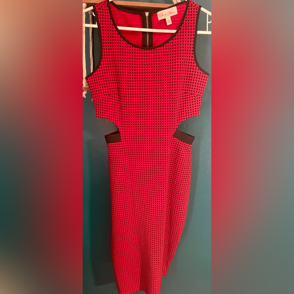 Marilyn Monroe Red and Black Party Dress. Size Small.